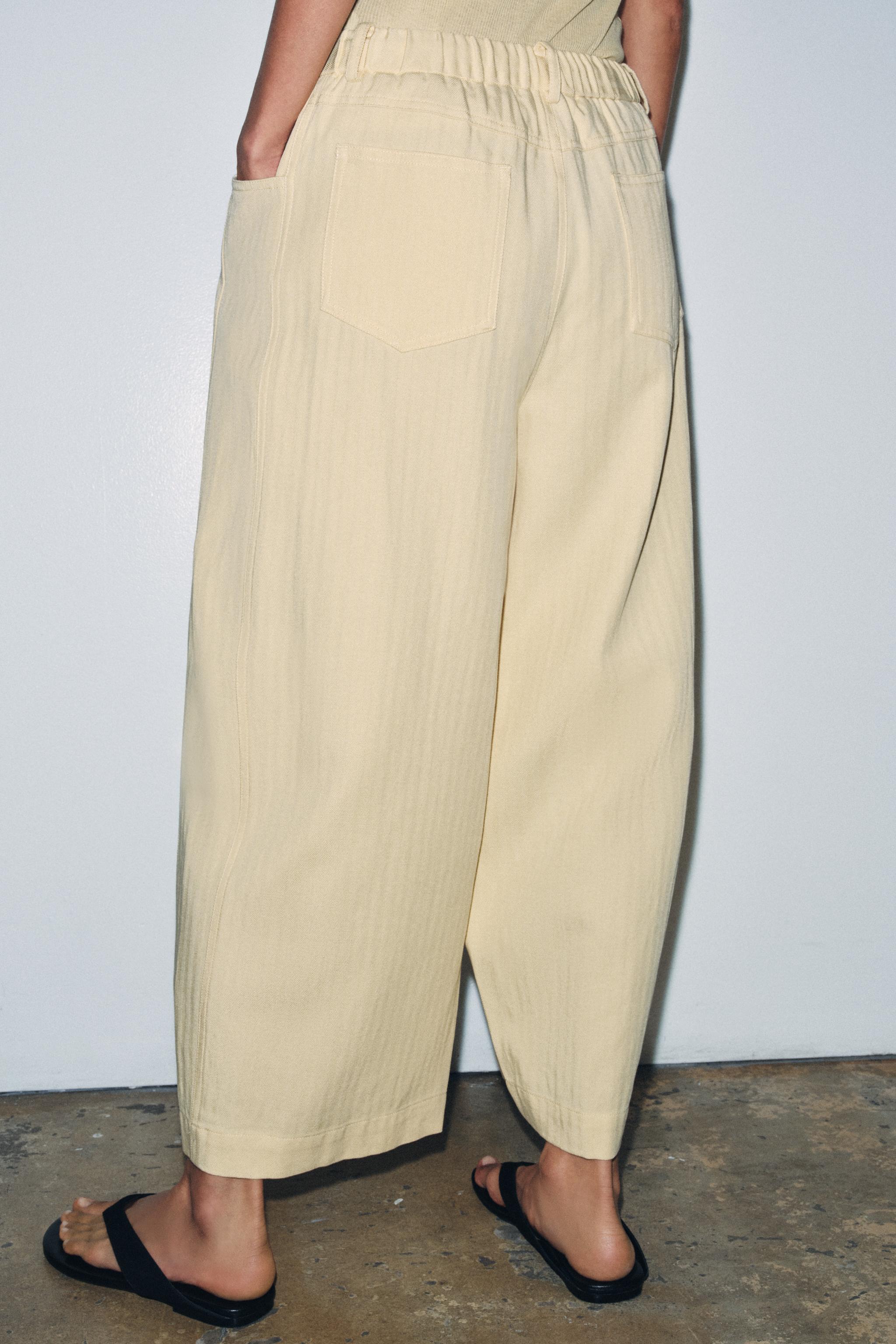 ZW COLLECTION HERRINGBONE TEXTURED PANTS